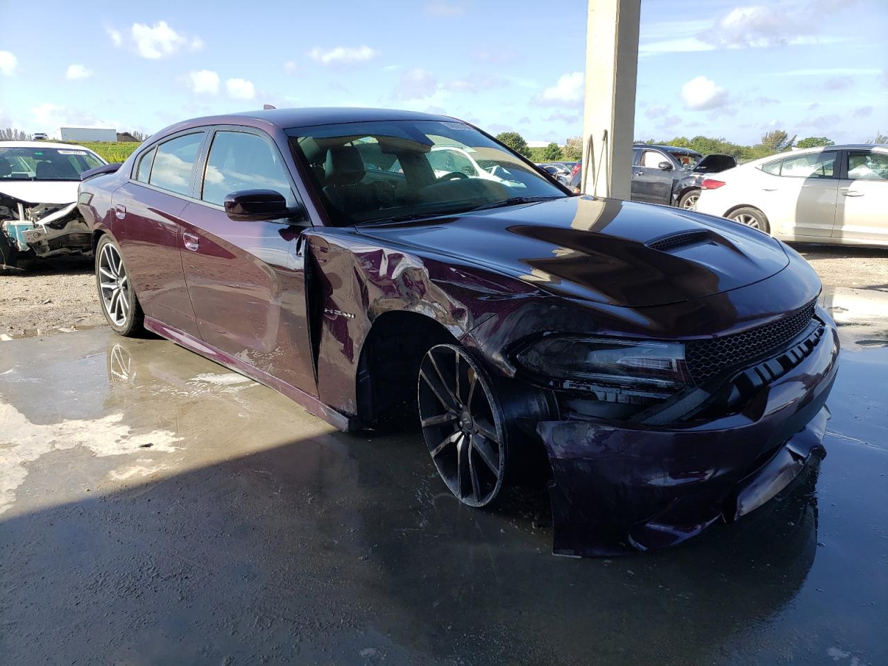DODGE CHARGER R/ 2021 with VIN 2C3CDXCT0MH639484 - Photo from auction