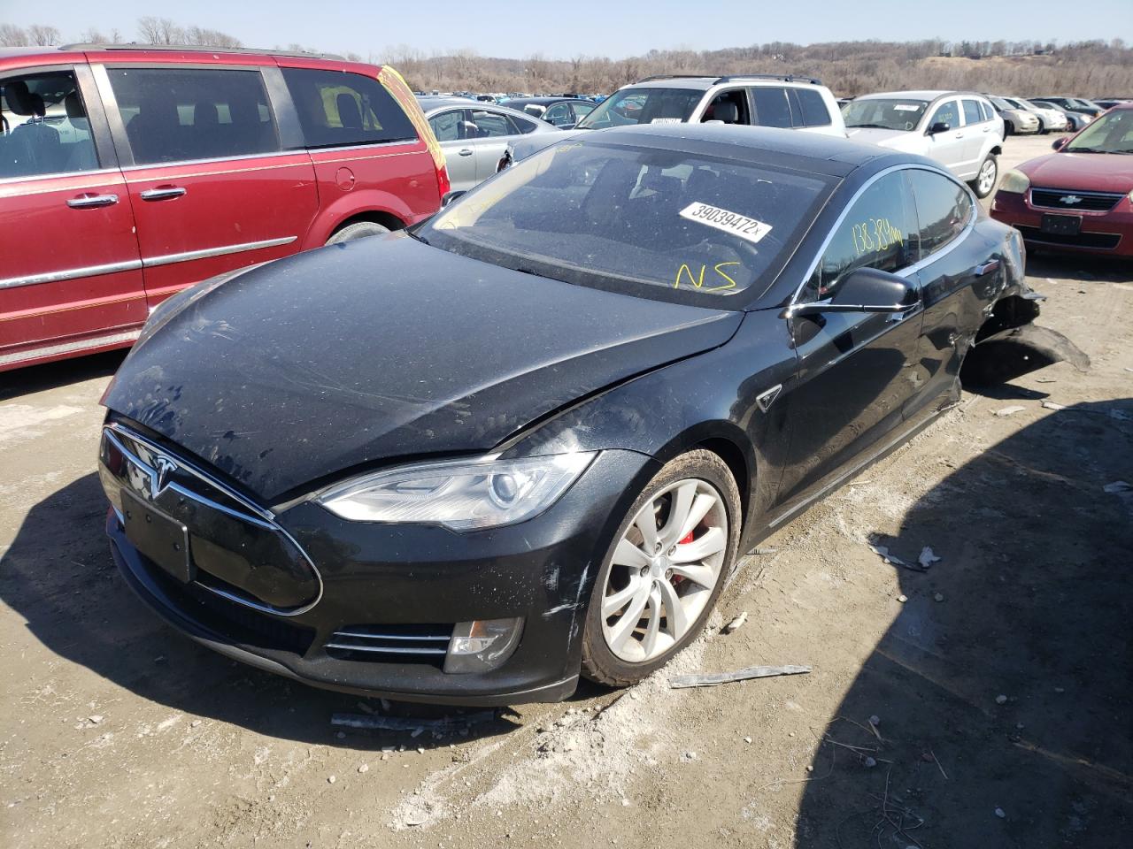 Photo 2 from auction – 2014 TESLA MODEL S with VIN 5YJSA1H19EFP50515