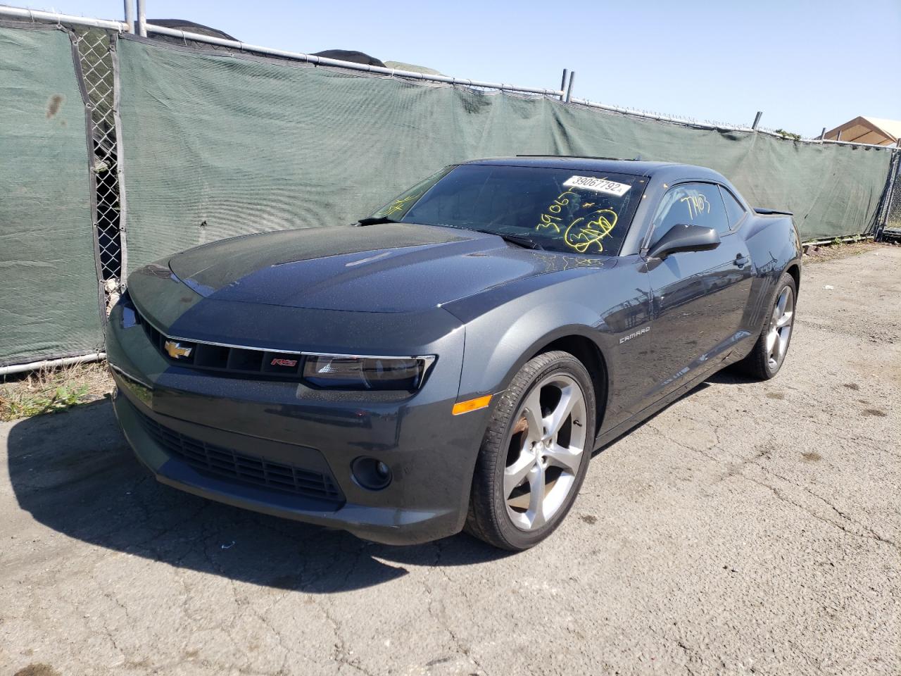 Photo 2 from auction – 2014 CHEVROLET CAMARO LT with VIN 2G1FC1E38E9139566