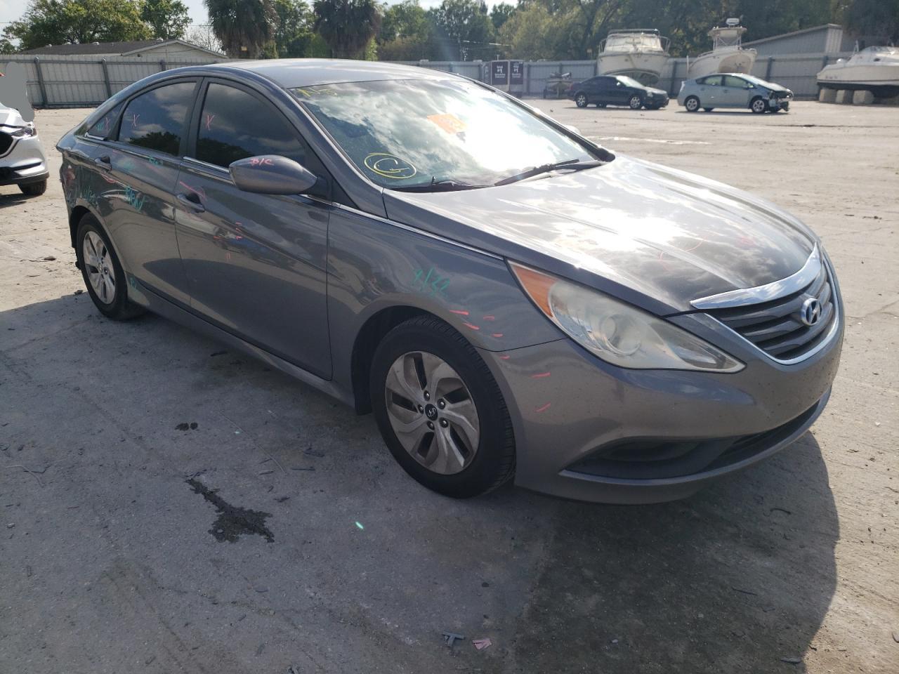 HYUNDAI SONATA GLS 2014 with VIN 5NPEB4ACXEH821293 - Photo from auction