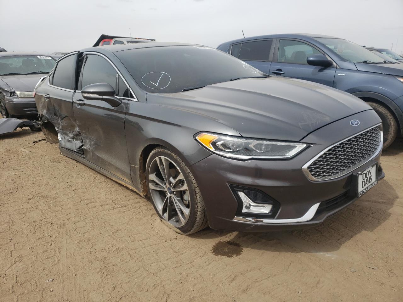 FORD FUSION TIT 2019 with VIN 3FA6P0D92KR154572 - Photo from auction