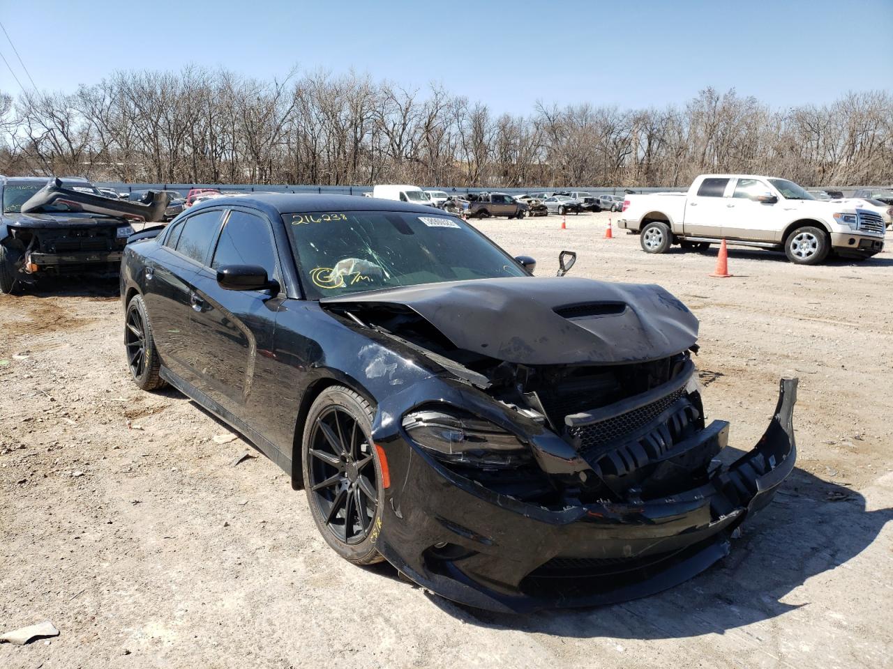 DODGE CHARGER R/ 2018 with VIN 2C3CDXCT2JH216238 - Photo from auction