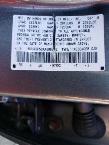 Photo 10 from auction – 2010 ACURA TL with VIN 19UUA9F59AA006785