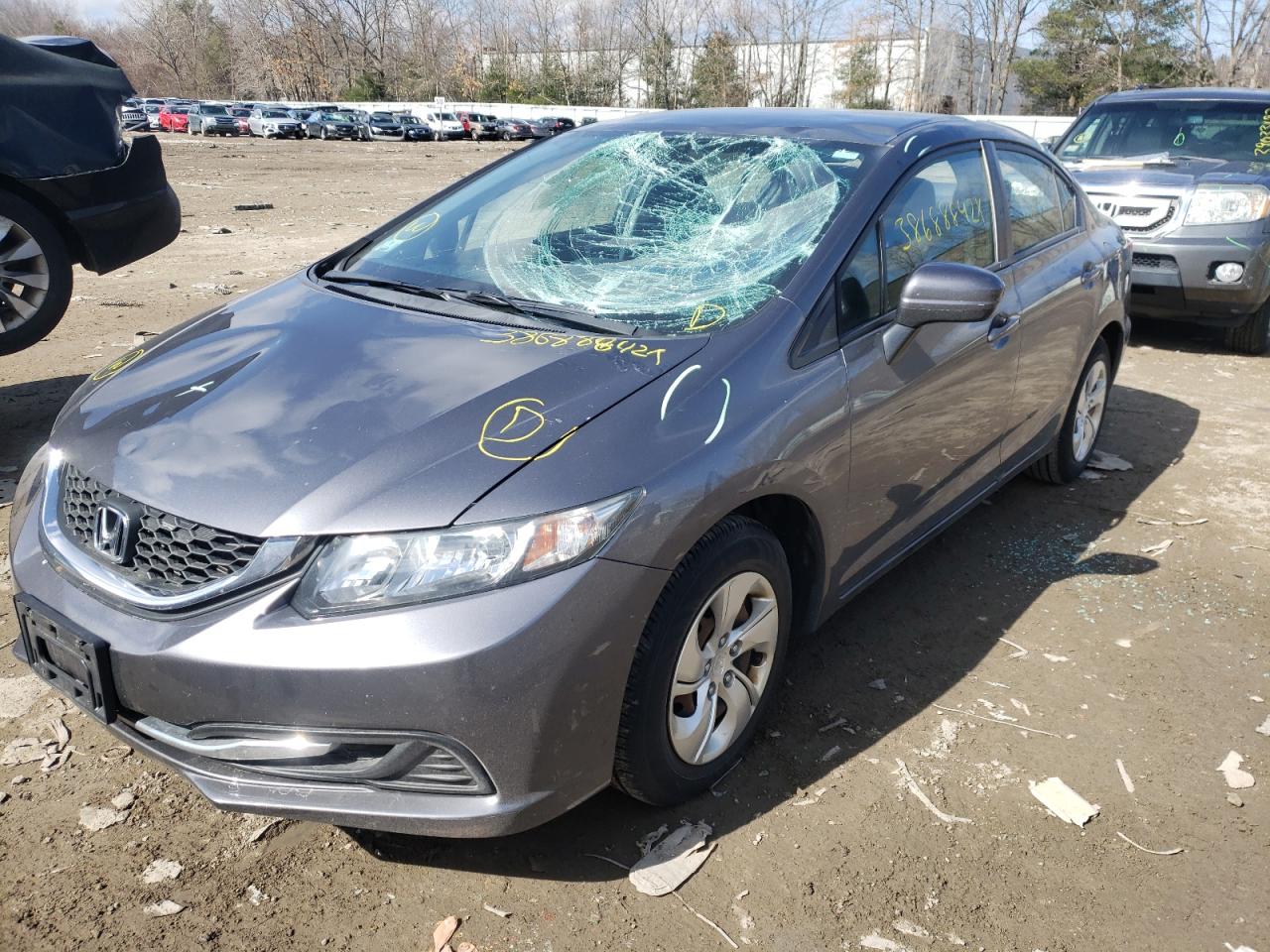 Photo 2 from auction – 2015 HONDA CIVIC LX with VIN 2HGFB2F54FH502857