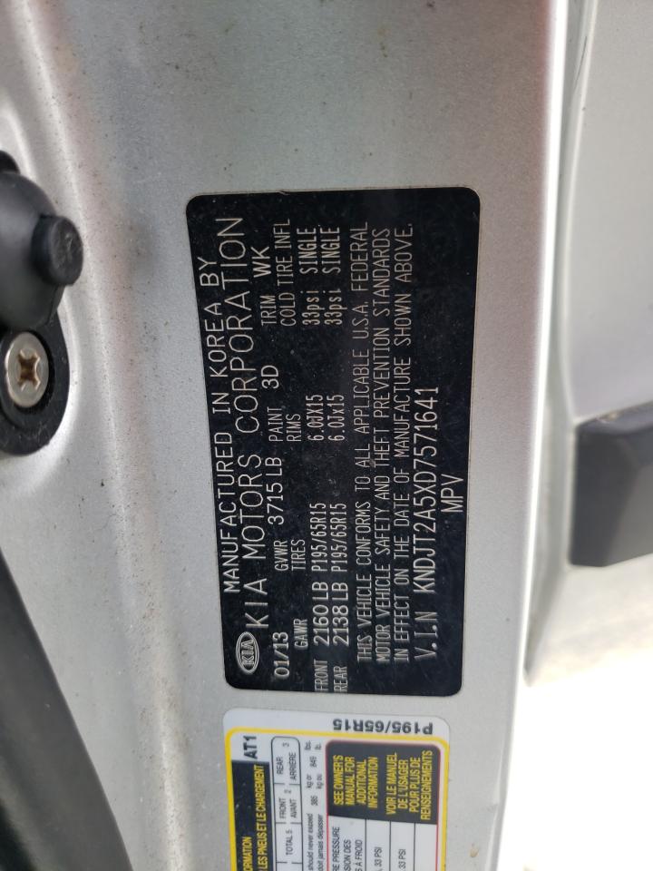 Photo 10 from auction – 2013 KIA SOUL with VIN KNDJT2A5XD7571641