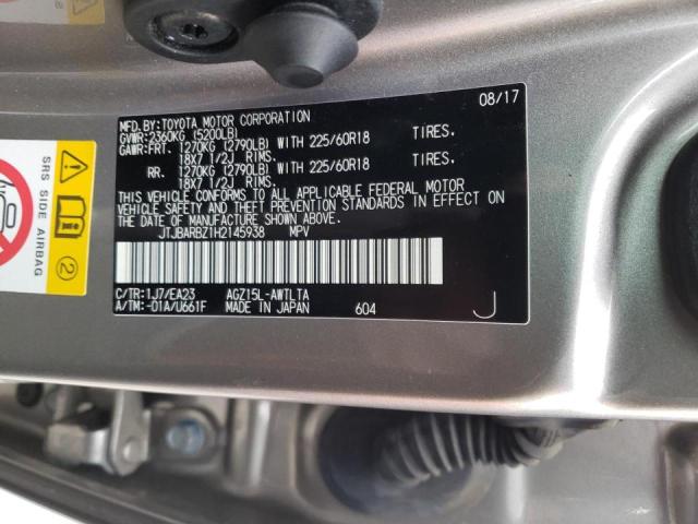 Photo 10 from auction – 2017 LEXUS NX 200T BA with VIN JTJBARBZ1H2145938