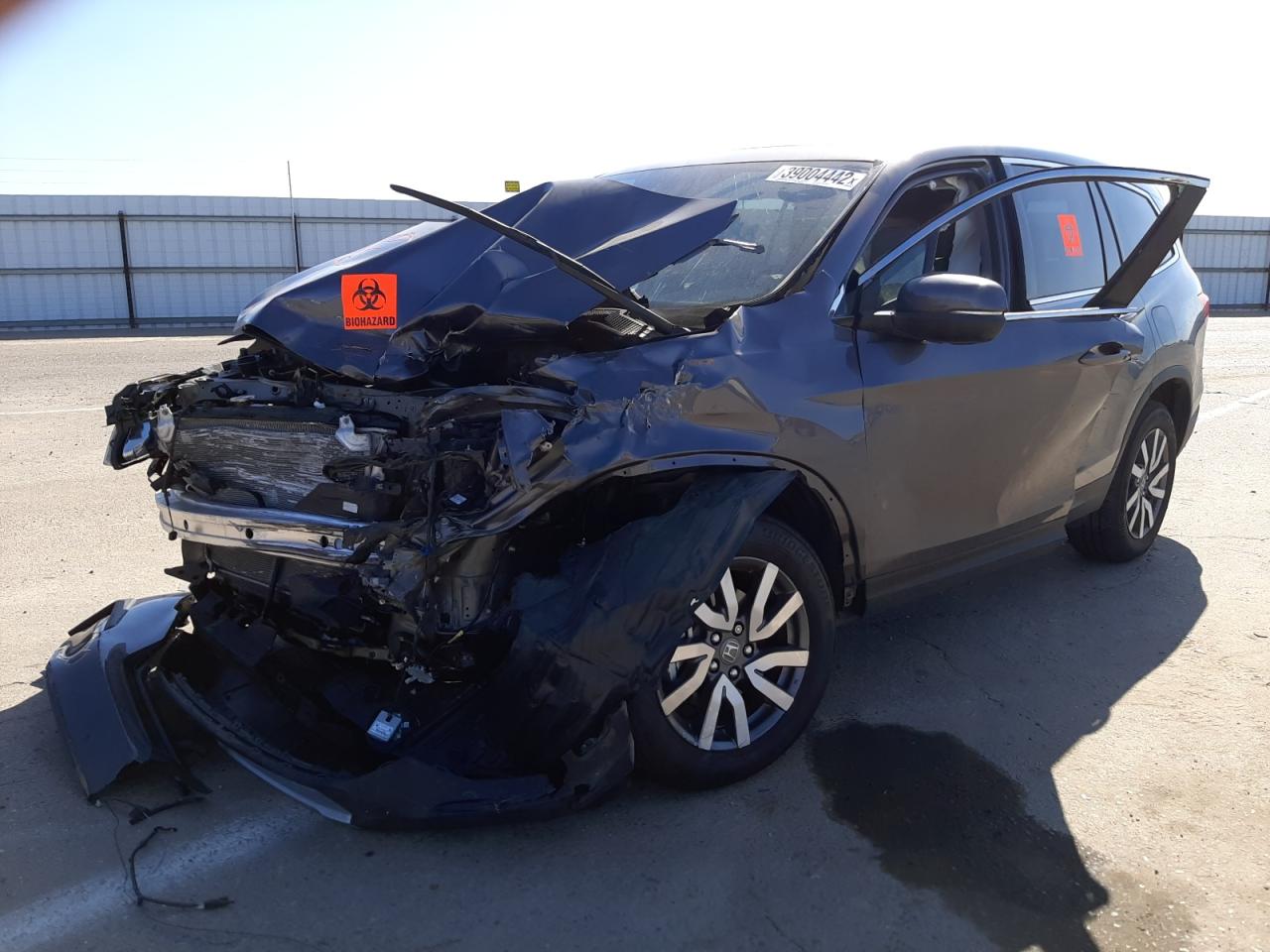 Photo 2 from auction – 2021 HONDA PILOT EXL with VIN 5FNYF6H53MB090773