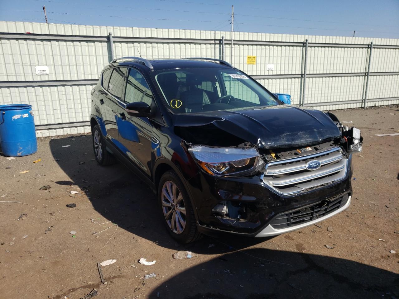 FORD ESCAPE TIT 2017 with VIN 1FMCU9J90HUE62805 - Photo from auction