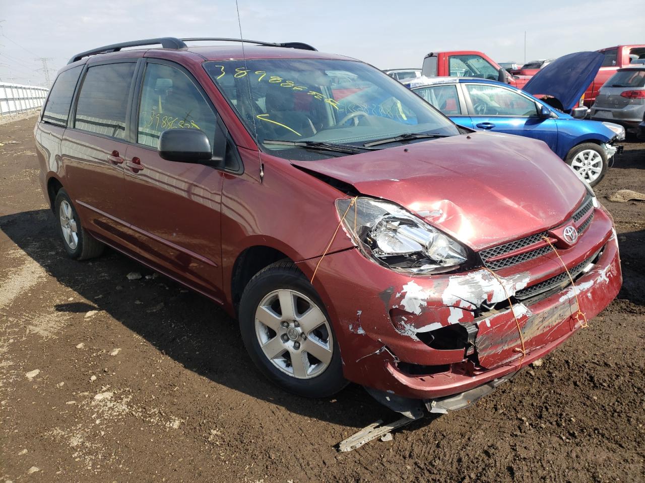 TOYOTA SIENNA CE 2005 with VIN 5TDZA23C55S341968 - Photo from auction