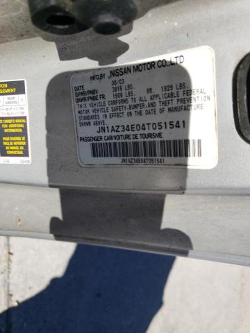 Photo 10 from auction – 2004 NISSAN 350Z with VIN JN1AZ34E04T051541
