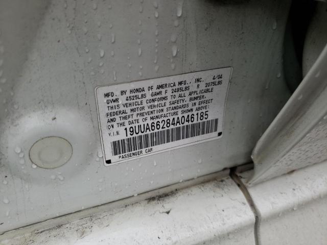 Photo 10 from auction – 2004 ACURA TL with VIN 19UUA66284A046185