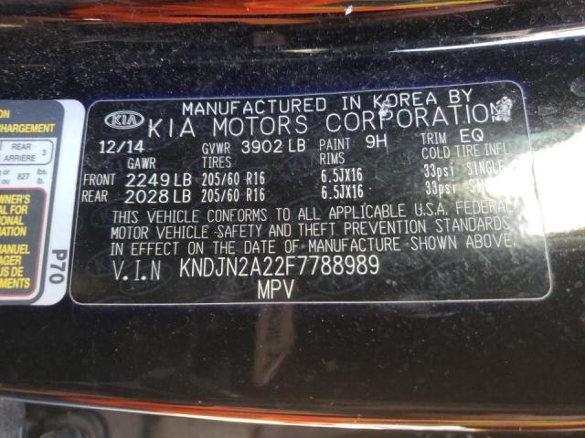 Photo 10 from auction – 2015 KIA SOUL with VIN KNDJN2A22F7788989