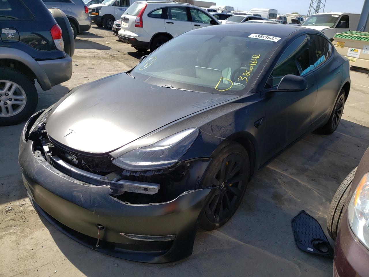 Photo 2 from auction – 2021 TESLA MODEL 3 with VIN 5YJ3E1EB3MF015579