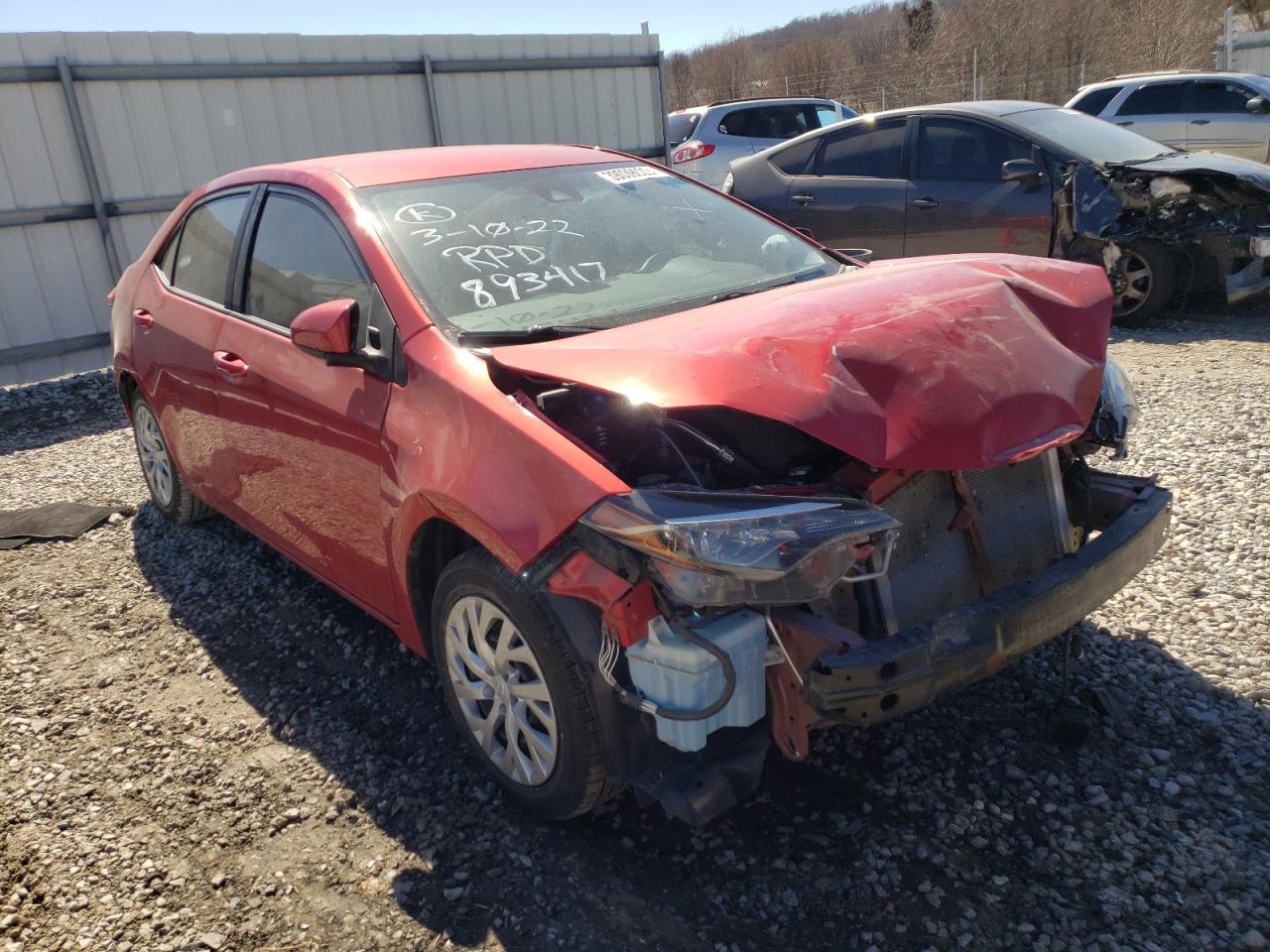 Photo 1 from auction – 2019 TOYOTA COROLLA L with VIN 5YFBURHEXKP893417