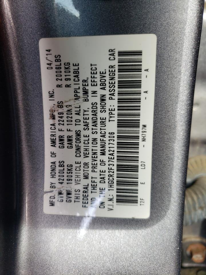 Photo 11 from auction – 2014 HONDA ACCORD with VIN 1HGCR2F37EA217306