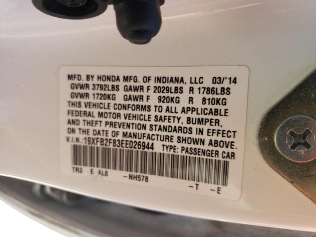 Photo 10 from auction – 2014 HONDA CIVIC EX with VIN 19XFB2F83EE026944
