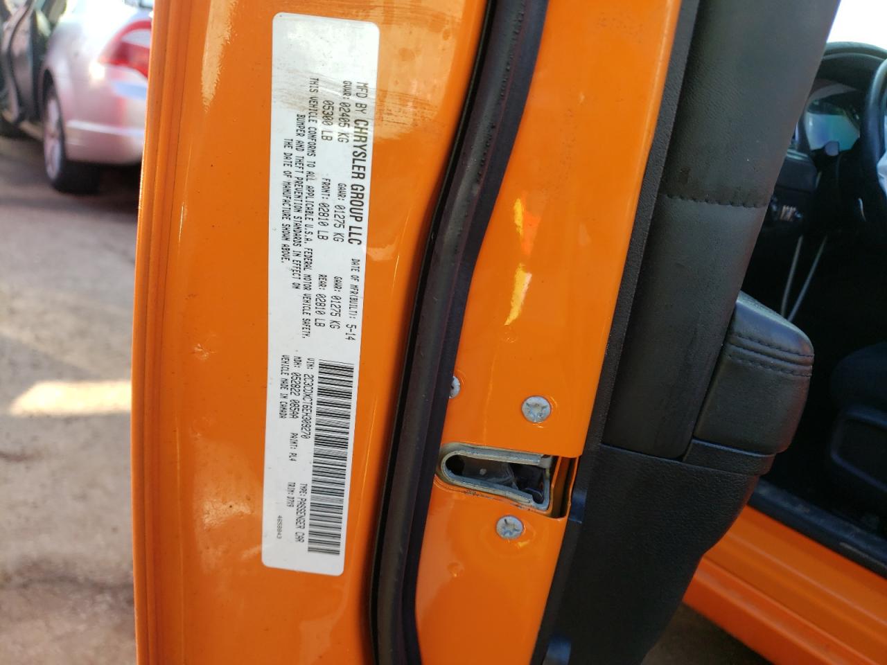 Photo 10 from auction – 2014 DODGE CHARGER R/ with VIN 2C3CDXCT6EH309270