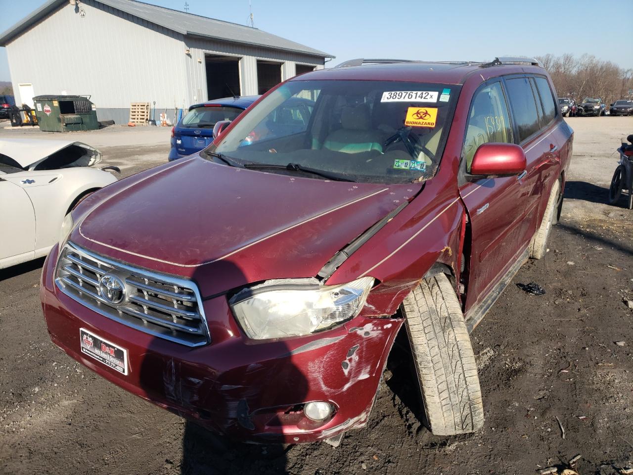 Photo 2 from auction – 2008 TOYOTA HIGHLANDER with VIN JTEES42A282044591