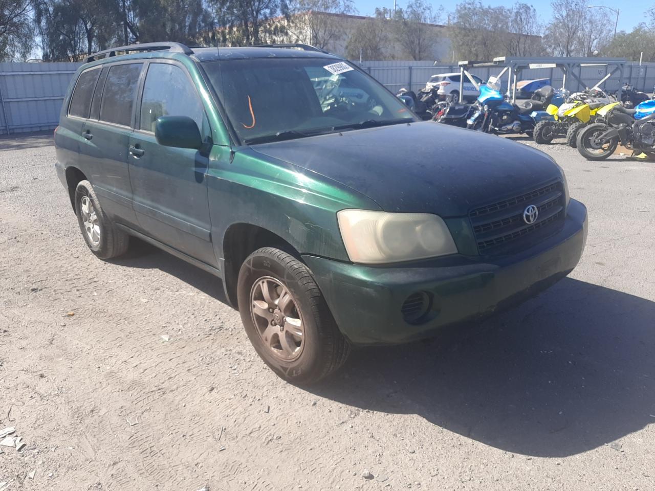 TOYOTA HIGHLANDER 2003 with VIN JTEHF21A230099554 - Photo from auction