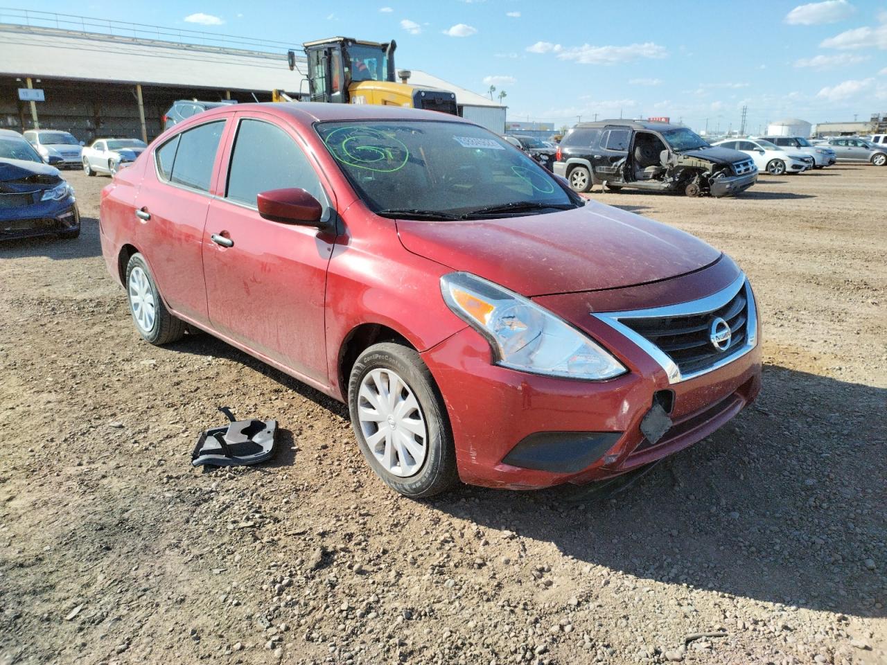 NISSAN VERSA S 2019 with VIN 3N1CN7AP7KL820474 - Photo from auction