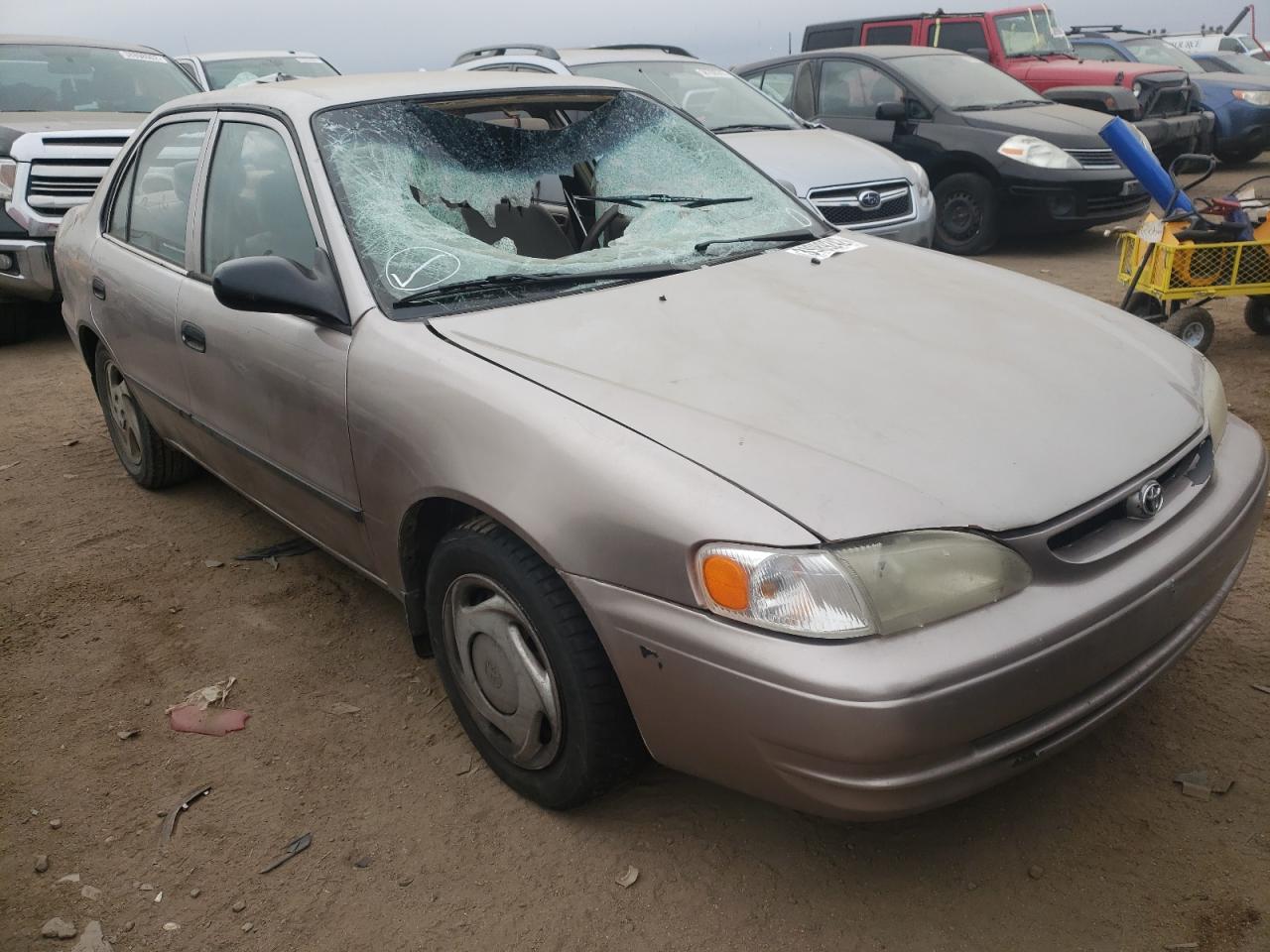 TOYOTA COROLLA VE 2000 with VIN 1NXBR12E6YZ355378 - Photo from auction