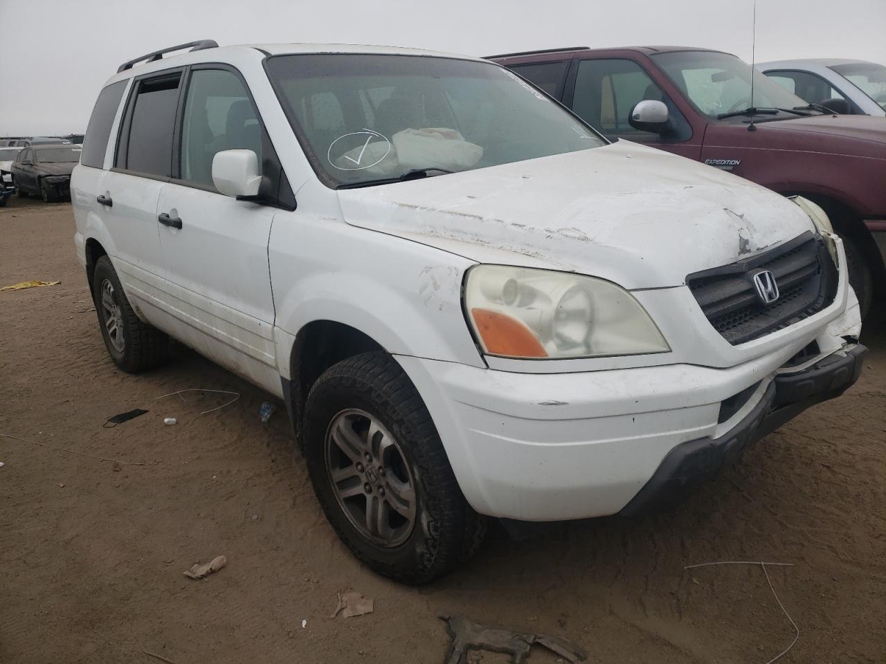 HONDA PILOT EXL 2005 with VIN 2HKYF18615H510965 - Photo from auction