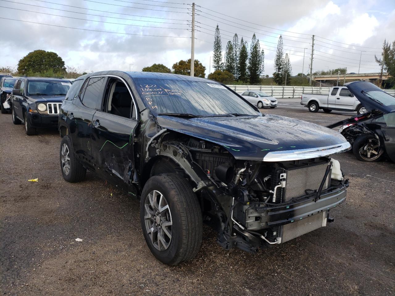 GMC ACADIA SLE 2021 with VIN 1GKKNKLA7MZ162854 - Photo from auction