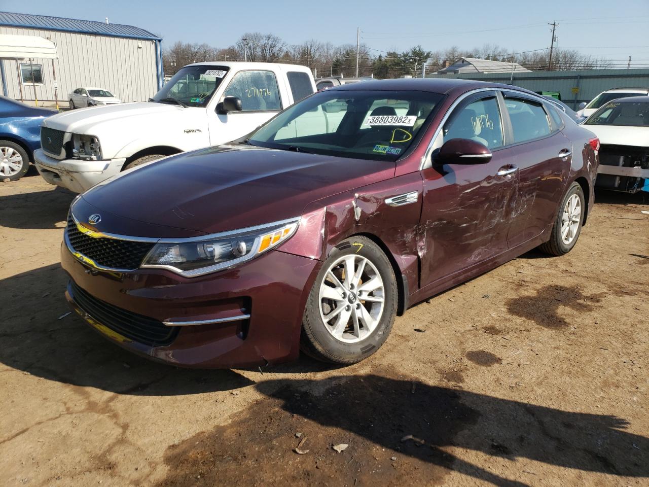 Photo 2 from auction – 2016 KIA OPTIMA LX with VIN 5XXGT4L34GG003463