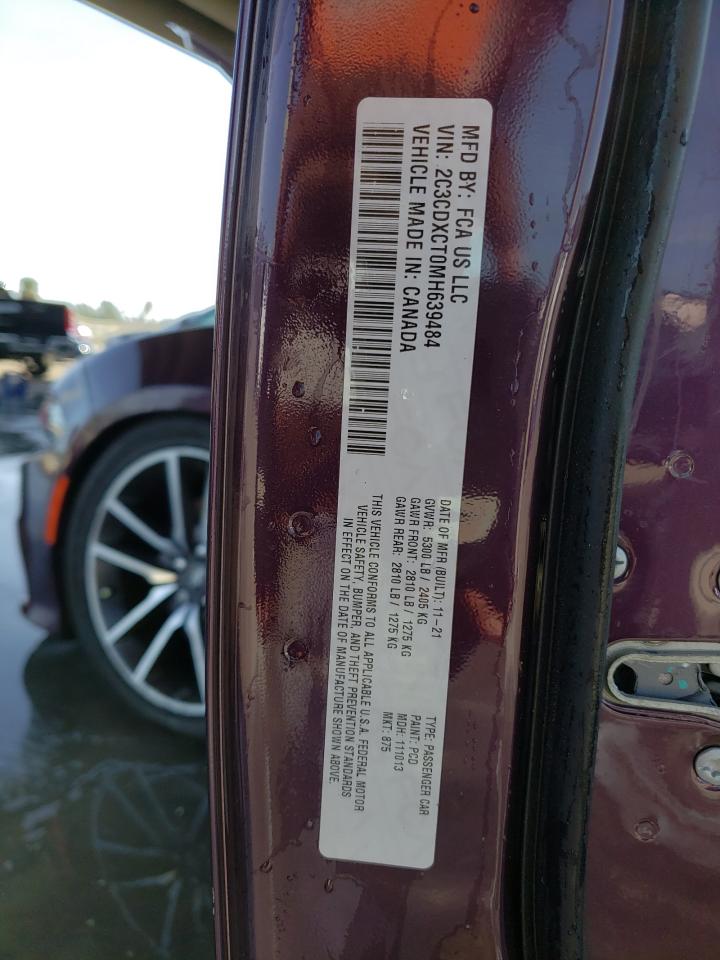 Photo 10 from auction – 2021 DODGE CHARGER R/ with VIN 2C3CDXCT0MH639484
