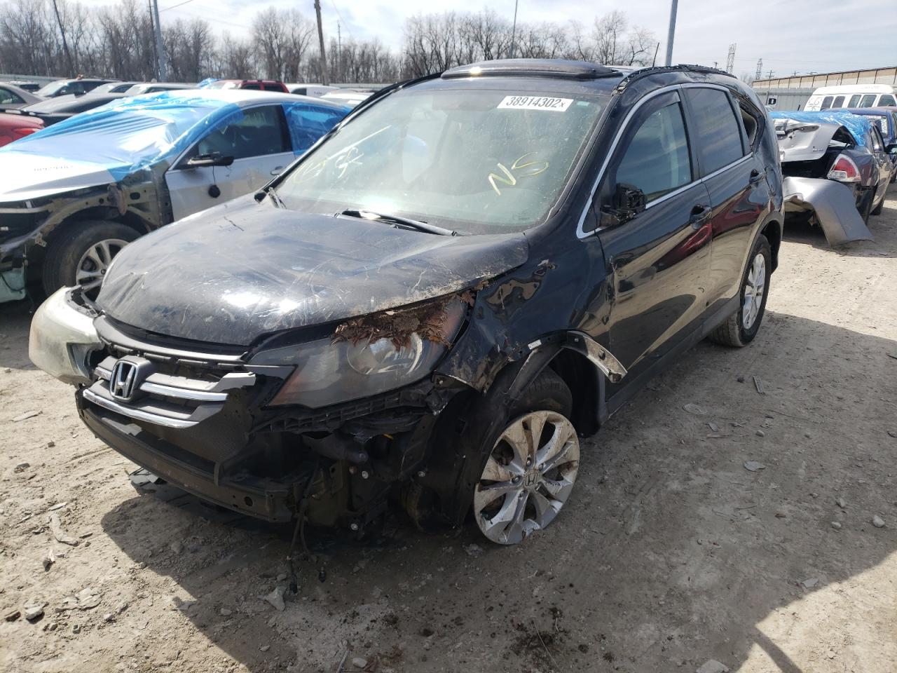 Photo 2 from auction – 2012 HONDA CR-V EXL with VIN 2HKRM4H7XCH626862