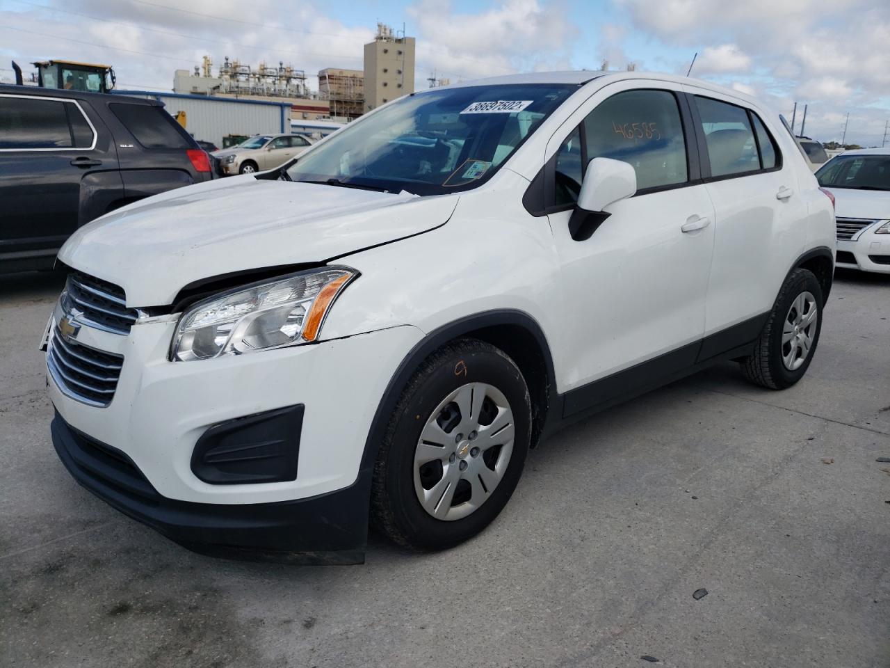 Photo 2 from auction – 2016 CHEVROLET TRAX LS with VIN 3GNCJKSB7GL133542