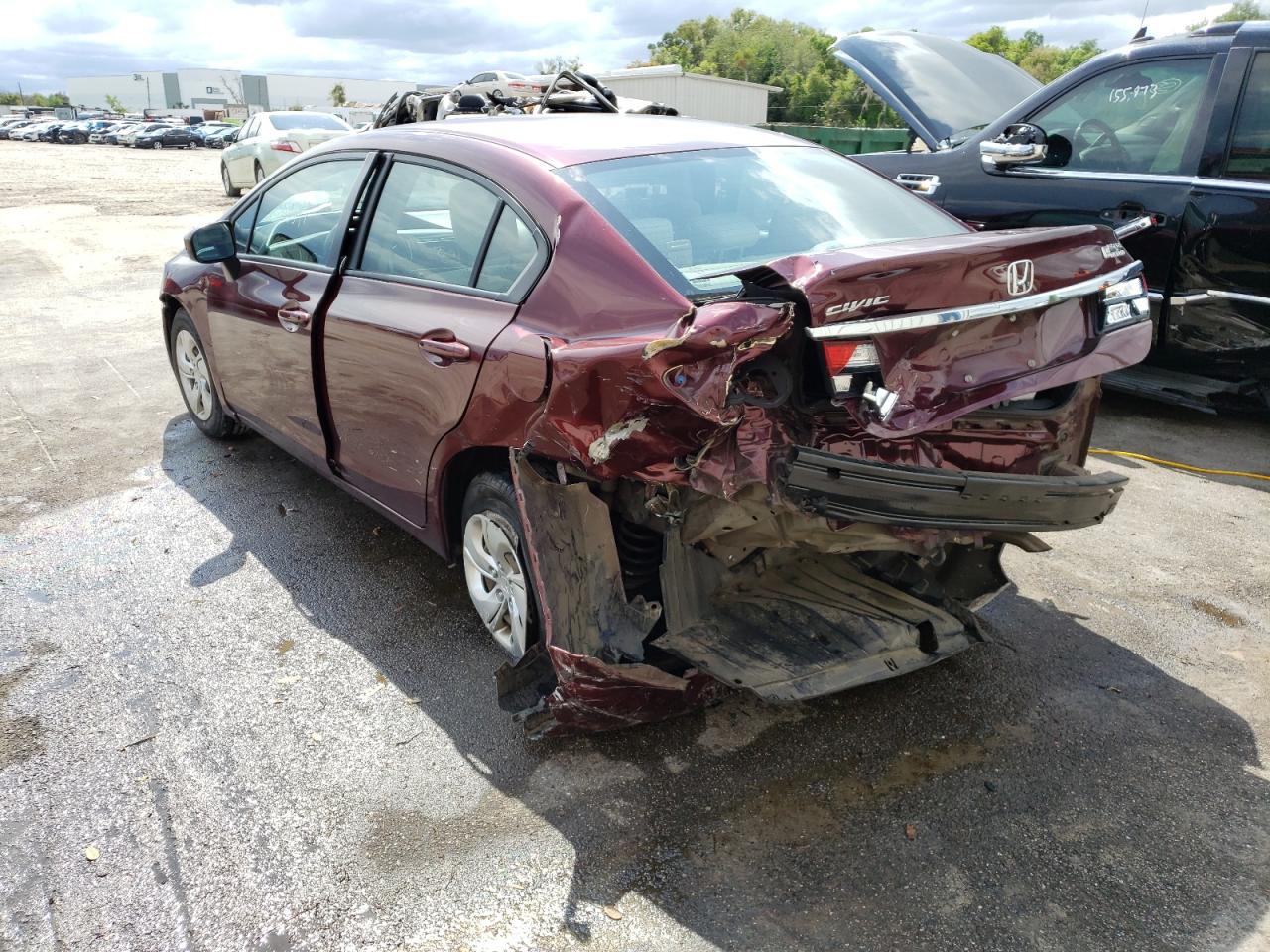 Photo 3 from auction – 2014 HONDA CIVIC LX with VIN 19XFB2F5XEE029183