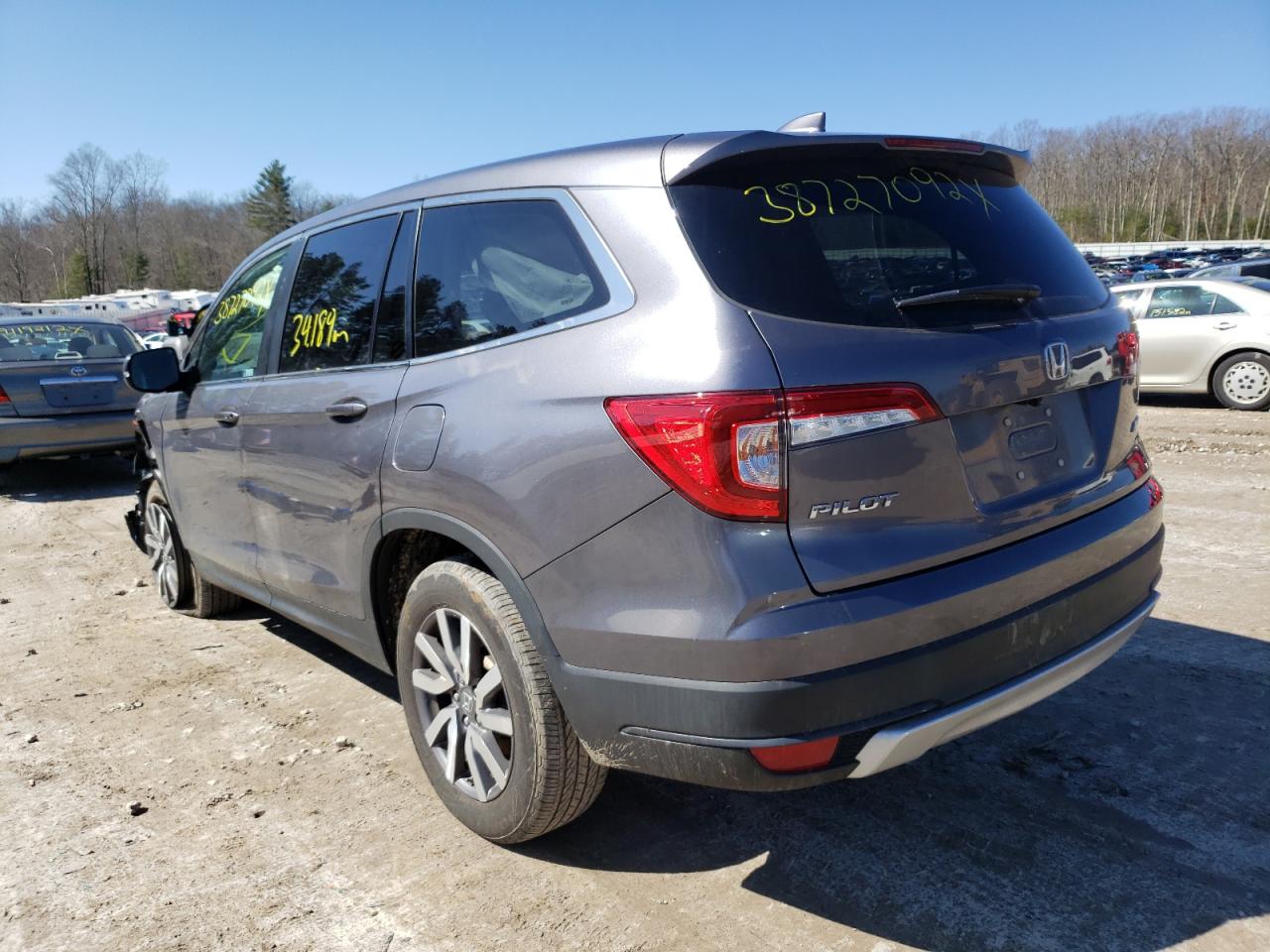 Photo 3 from auction – 2019 HONDA PILOT EXL with VIN 5FNYF6H51KB066811