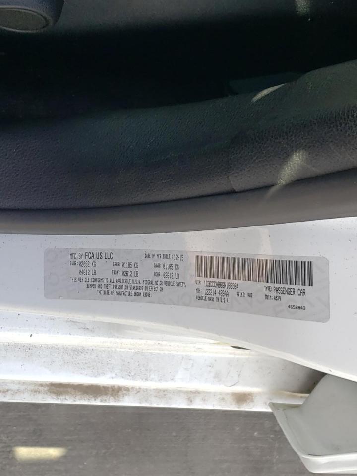 Photo 10 from auction – 2016 CHRYSLER 200 with VIN 1C3CCCAB6GN166904