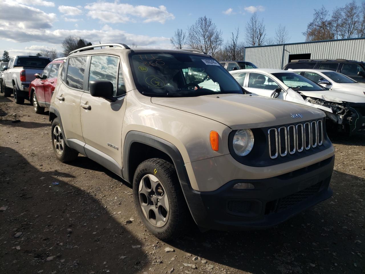 JEEP RENEGADE S 2016 with VIN ZACCJBAT9GPD60449 - Photo from auction
