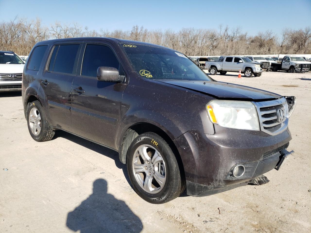 HONDA PILOT EXL 2012 with VIN 5FNYF4H54CB008200 - Photo from auction