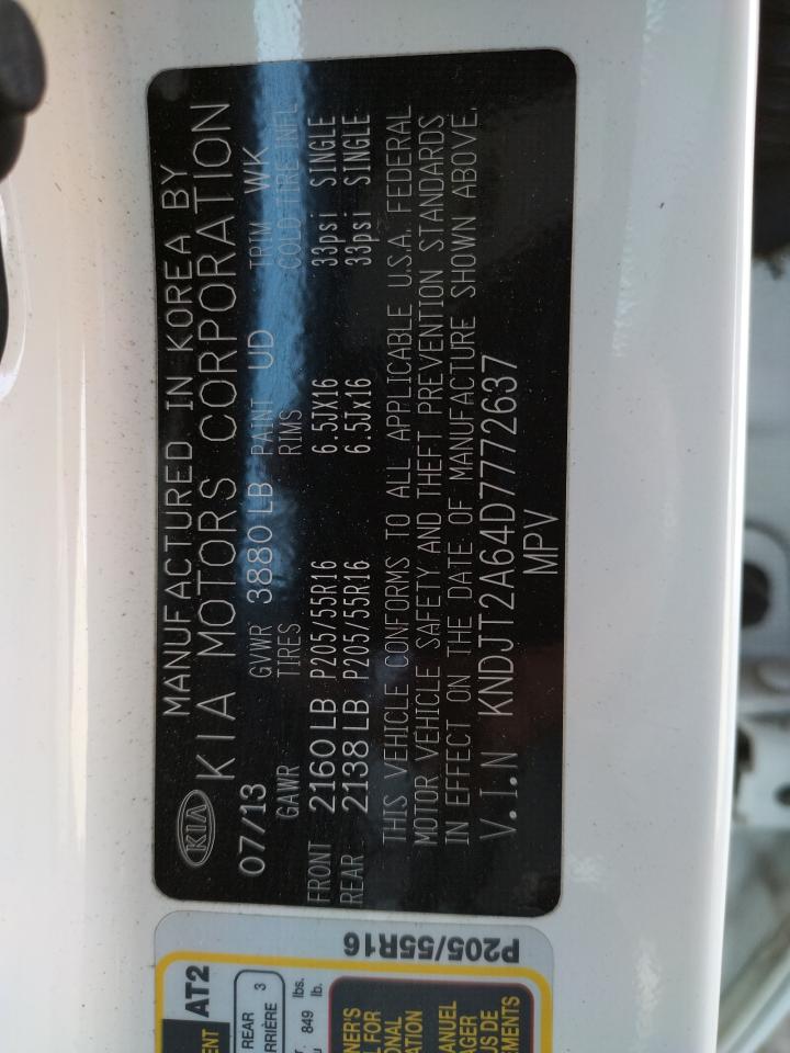 Foto 10 de la subasta – 2013 KIA SOUL + con VIN KNDJT2A64D7772637