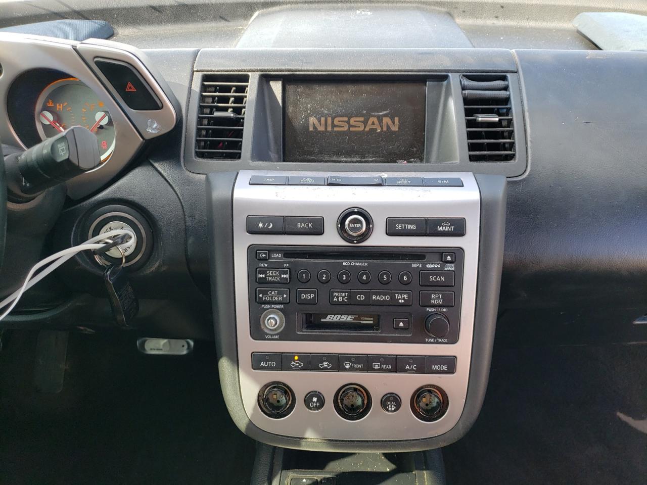 Photo 10 from auction – 2007 NISSAN MURANO SL with VIN JN8AZ08T77W517798