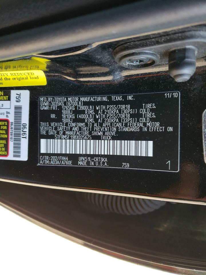 Photo 10 from auction – 2011 TOYOTA TUNDRA DOU with VIN 5TFRM5F19BX025675