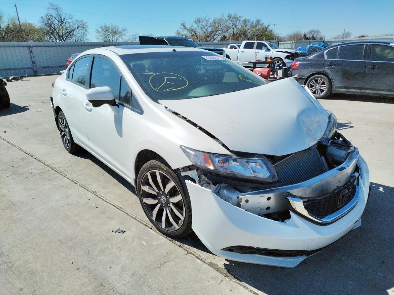 HONDA CIVIC EXL 2015 with VIN 19XFB2F93FE093943 - Photo from auction