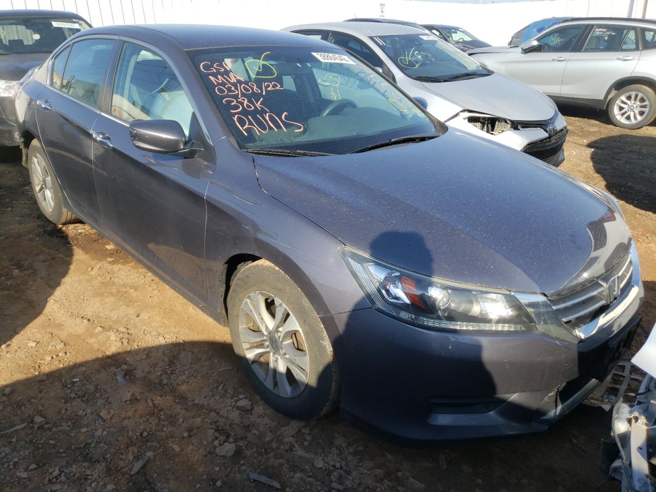 Photo 1 from auction – 2014 HONDA ACCORD LX with VIN 1HGCR2E37EA229960