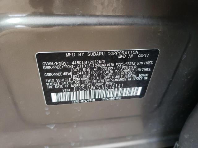 Photo 10 from auction – 2018 SUBARU FORESTER 2 with VIN JF2SJAWC5JH474141