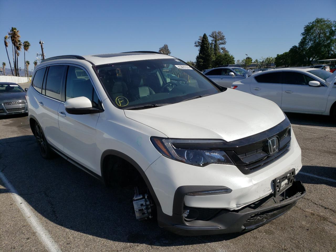 HONDA PILOT 2021 with VIN 5FNYF5H28MB011095 - Photo from auction