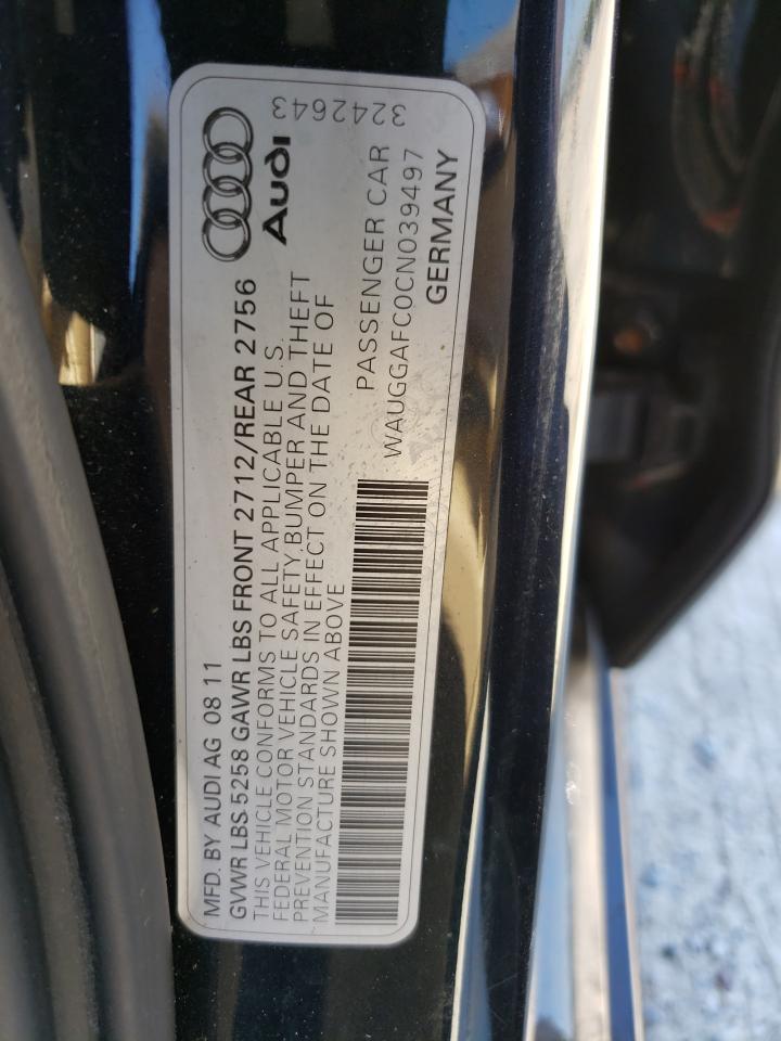 Photo 10 from auction – 2012 AUDI A6 PREMIUM with VIN WAUGGAFC0CN039497