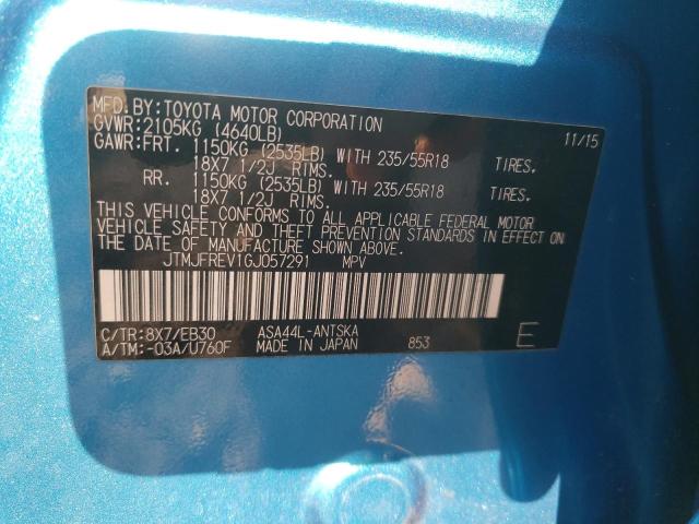 Photo 10 from auction – 2016 TOYOTA RAV4 SE with VIN JTMJFREV1GJ057291
