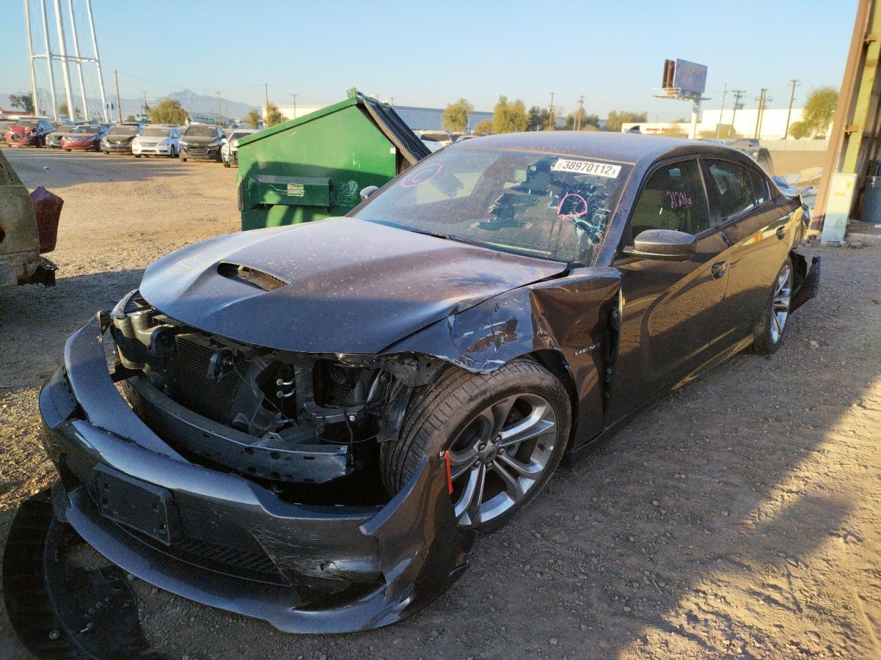 Photo 2 from auction – 2021 DODGE CHARGER R/ with VIN 2C3CDXCT6MH571918