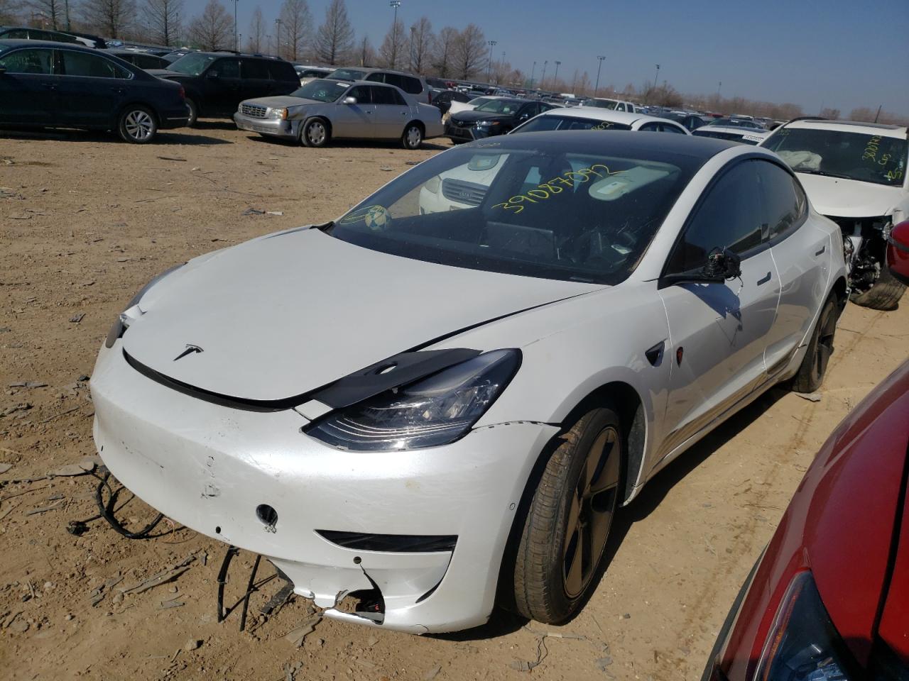 Photo 2 from auction – 2021 TESLA MODEL 3 with VIN 5YJ3E1EA5MF854298