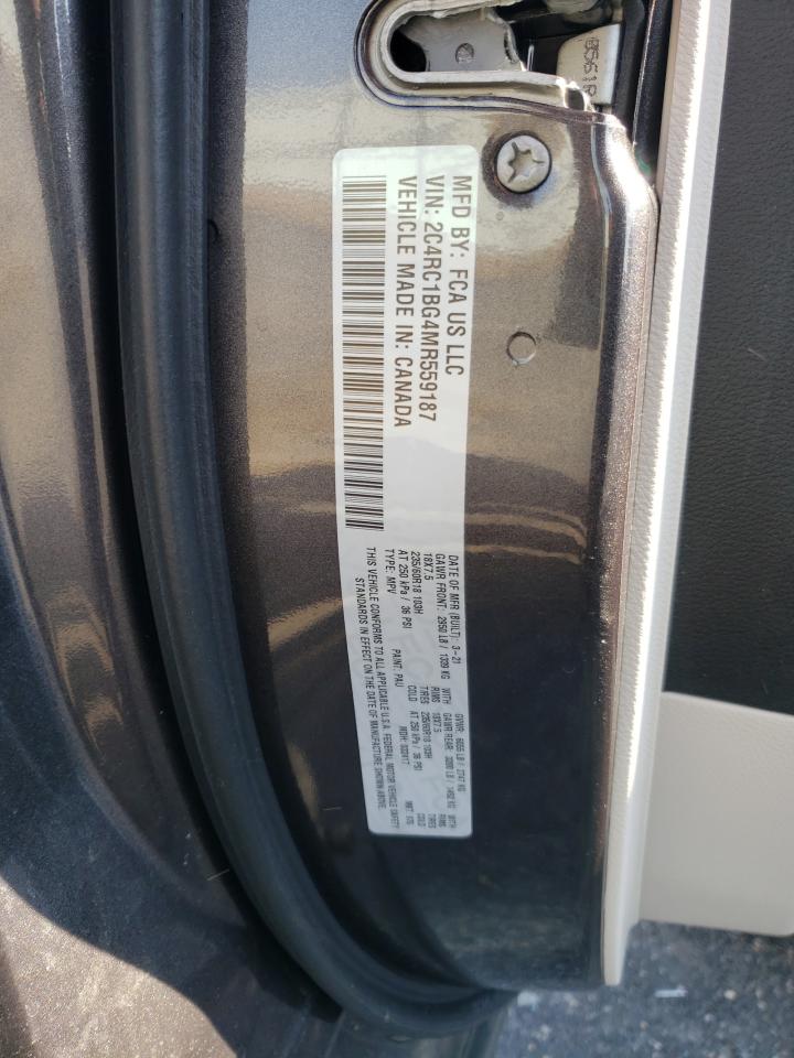 Photo 10 from auction – 2021 CHRYSLER PACIFICA T with VIN 2C4RC1BG4MR559187