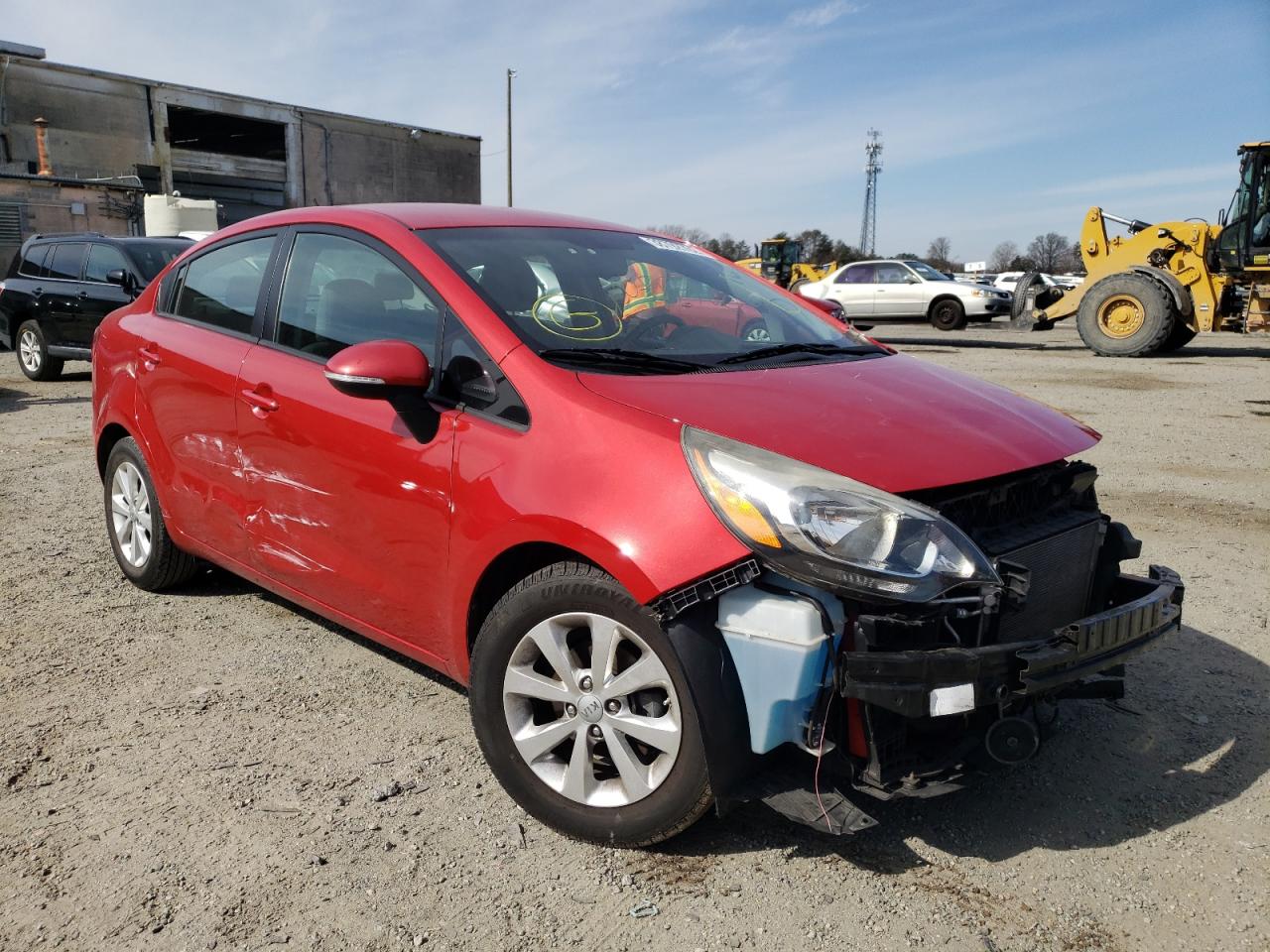 KIA RIO EX 2013 with VIN KNADN4A37D6199776 - Photo from auction