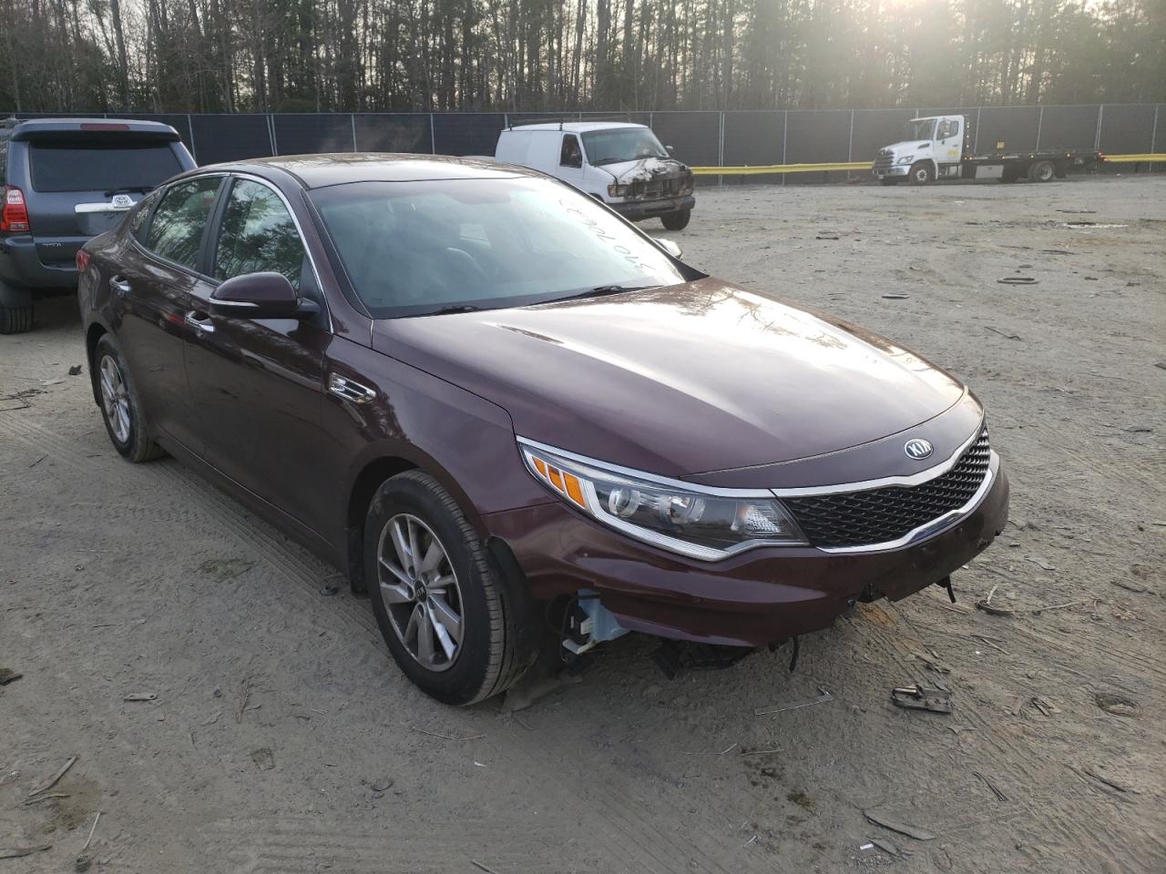KIA OPTIMA LX 2016 with VIN 5XXGT4L35GG072047 - Photo from auction